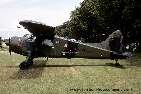 Army Air Corps 6 Flight DHC-2 Beaver AL.1 XP820 at Middle Wallop (1979)