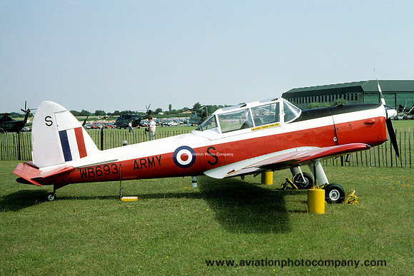 Army Air Corps BFWF DHC-1 Chipmunk T.10 WB693/S at Middle Wallop (1979)