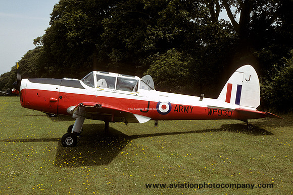 Army Air Corps BFWF DHC-1 Chipmunk T.10 WP930/J at Middle Wallop (1979)