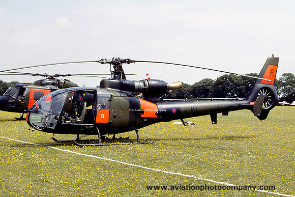 Army Air Corps ARWS Westland Gazelle AH.1 XZ316/R at Middle Wallop (1979)
