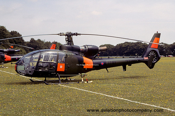 Army Air Corps ARWS Westland Gazelle AH.1 XZ290/J at Middle Wallop (1979)