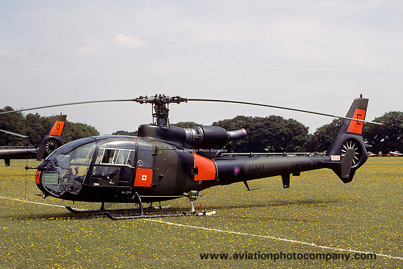 Army Air Corps ARWS Westland Gazelle AH.1 XW888/E at Middle Wallop (1979)