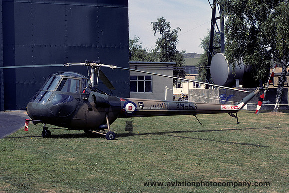 Army Air Corps Saro Skeeter AOP.12 XM553 at Middle Wallop (1979)