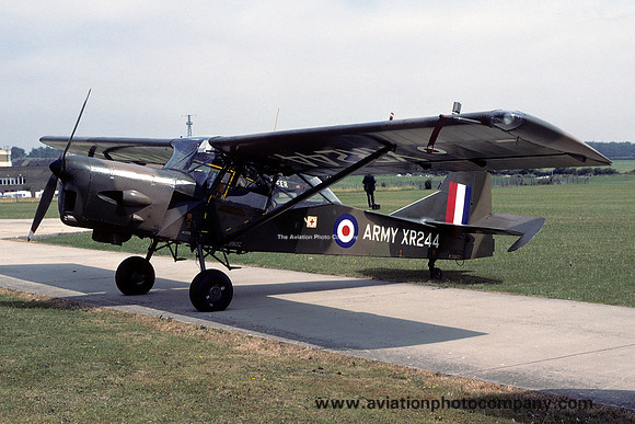 Army Air Corps Auster AOP.9 XR244 at Middle Wallop (1979)