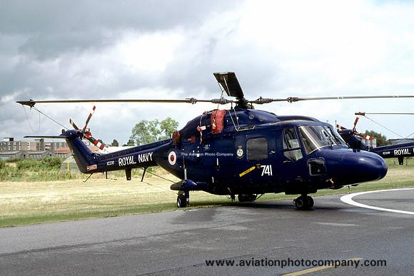 Royal Navy 702 Squadron Westland Lynx HAS.2 XZ230/VL741 at RNAS Yeovilton (1979)
