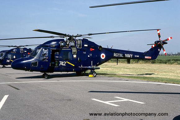 Royal Navy 702 Squadron Westland Lynx HAS.2 XZ240/VL742 at RNAS Yeovilton (1979)