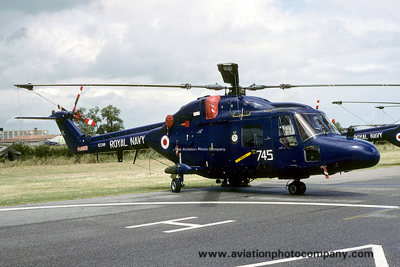 Royal Navy 702 Squadron Westland Lynx HAS.2 XZ249/VL745 at RNAS Yeovilton (1979)