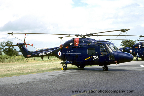 Royal Navy 702 Squadron Westland Lynx HAS.2 XZ251/746 at RNAS Yeovilton (1979)