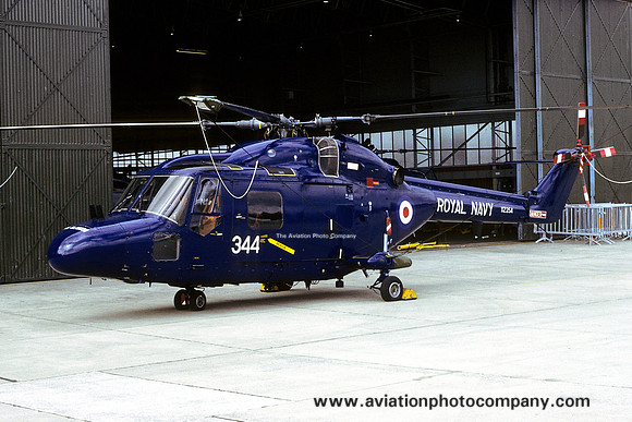 Royal Navy 702 Squadron Westland Lynx HAS.2 XZ254/344 at RNAS Yeovilton (1979)