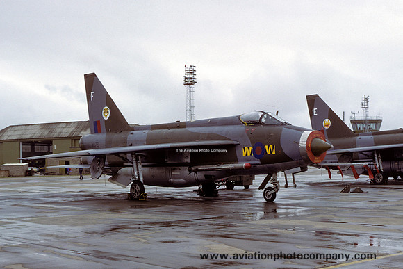 RAF 74 Squadron English Electric Lightning F.6 XR761/F at RAF Binbrook (1979)