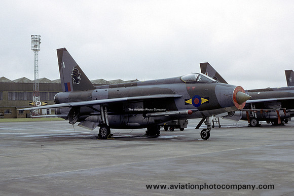RAF 11 Squadron English Electric Lightning F.6 XR757/A at RAF Binbrook (1979)