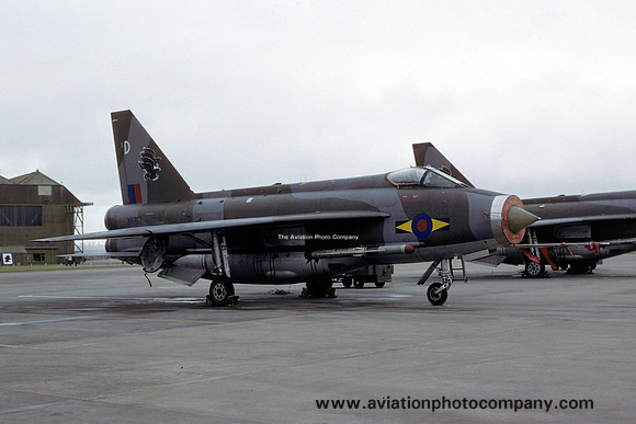 RAF 11 Squadron English Electric Lightning F.6 XR752/D at RAF Binbrook (1979)