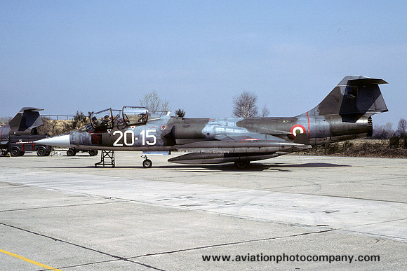 Italian Air Force 20 Gruppo Lockheed TF-104G Starfighter MM54261/20-15 (1980)