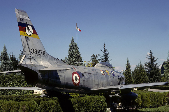 Italian Air Force North American F-86K 38278 displayed at Istrana (1981)