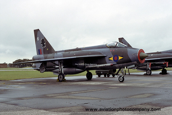 RAF 11 Squadron English Electric Lightning F.3 XP737/N at RAF Binbrook (1979)
