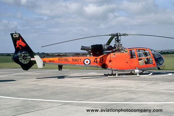 Royal Navy 705 Squadron Westland Gazelle HT.2 XW891/CU49 (1979)