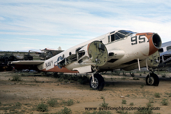 US Navy Beech UC-45J Expeditor 38957 stored at Mesa (1976)