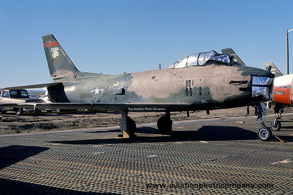 US Navy China Lake North American QF-86H Sabre 53-1514 (1975)