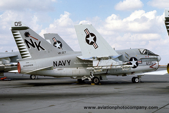 US Navy VA-27 LTV A-7E Corsair 158657/NK-405 (1975)