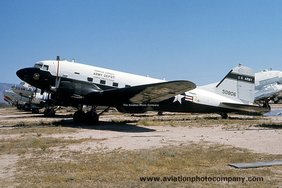 US Army Corpus Christi Army Depot Douglas C-47H Skytrain 50806 at MASDC Davis Monthan (1975)
