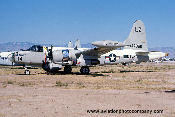 US Navy VP-94 Lockheed SP-2H Neptune 147966/LZ-14 at MASDC Davis Monthan (1975)