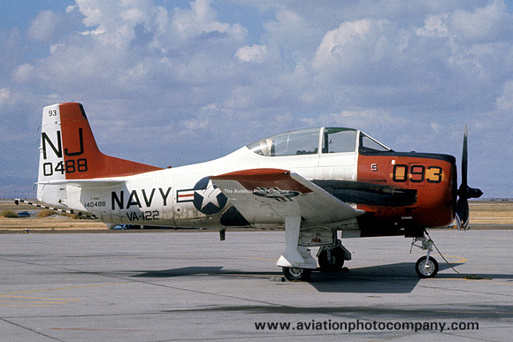 US Navy VA-122 North American T-28C Trojan 140488/NJ-093 (1975)