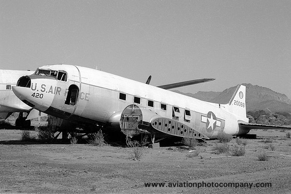 Ex USAF Douglas C-53D Skytrain 41-20088 at Ryan Field (1976)