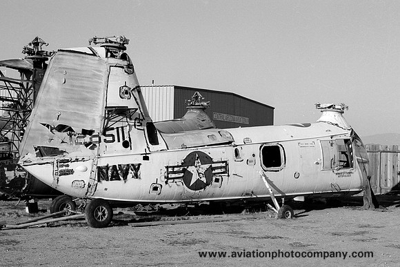 Ex US Navy Piasecki HUP-2 Retriever 128511 at Mesa (1976)