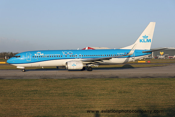 KLM Boeing 737-8K2 PH-BGA at Manchester (2019)