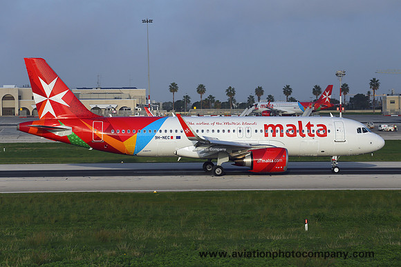 Air Malta Airbus A320-251N 9H-NEC at Malta Luqa IAP (2019)