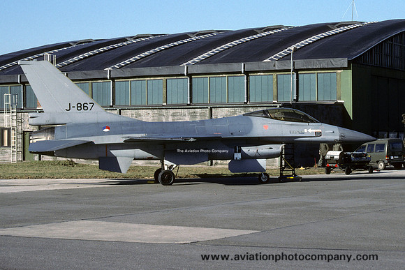 Dutch Air Force GD F-16A Fighting Falcon J-867 (1996)