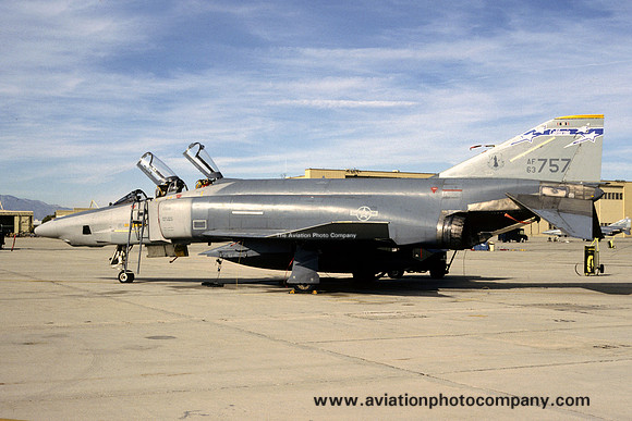 USAF California ANG 196 TRS McDonnell RF-4C Phantom 63-7757 (1990)