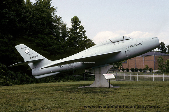 USAF Virginia ANG Republic F-84F 52-8837 displayed at Richmond (1993)