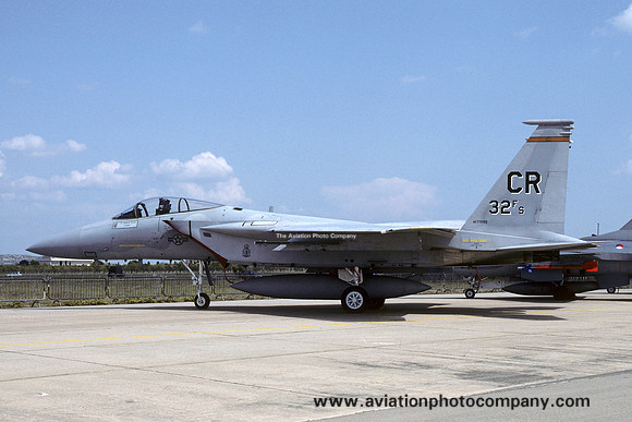 USAF 32 FS McDonnell Douglas F-15A Eagle 77-0100/CR (1993)