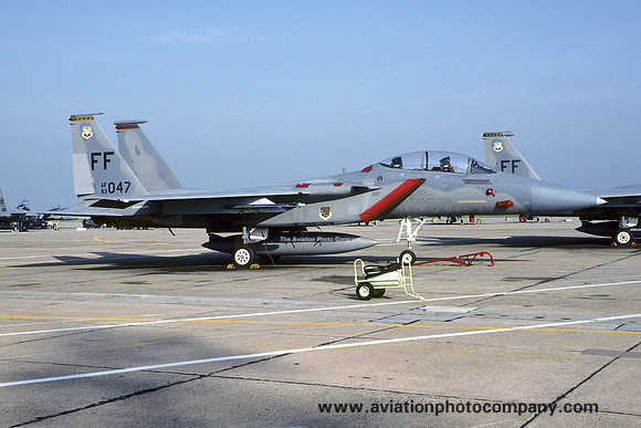 USAF 1 FW 71 FS McDonnell Douglas F-15D Eagle 83-0047/FF (1993)