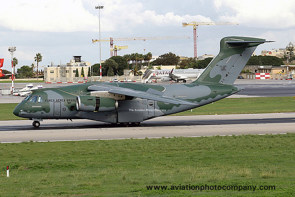 Brazilian Air Force Embraer KC-390 FAB2853 at Malta Luqa IAP (2019)