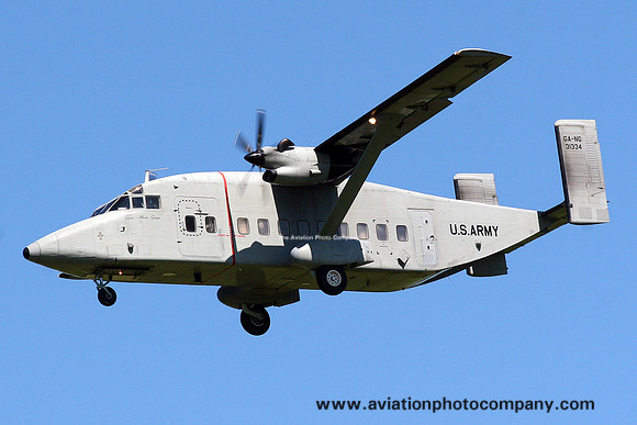 US Army Georgia ArNG Short C-23B Sherpa 93-1334 at Prestwick (2009)