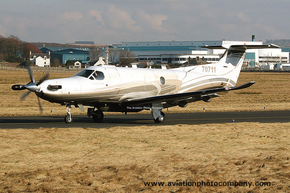 USAF Pilatus U-28A Draco 07-0711 at Prestwick (2009)