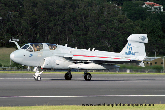 US Marines VMAQ-3 Grumman EA-6B Prowler 161244/MD-01 at Lajes (2009)