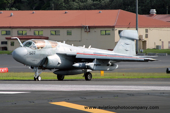 US Navy VAQ-142 Grumman EA-6B Prowler 162939/NL-522 at Lajes (2009)