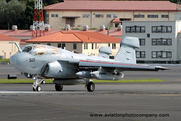 US Navy VAQ-142 Grumman EA-6B Prowler 158807/NL-521 at Lajes (2009)