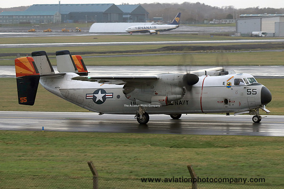 US Navy VRC-40 Grumman C-2A Greyhound 162144/55 at Prestwick (2019)