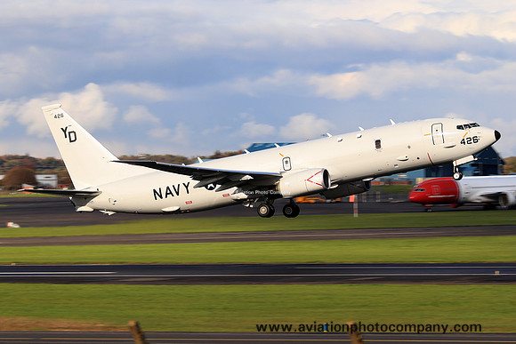 US Navy VP-4 Boeing P-8A Poseidon 169426/YD at Prestwick (2019)
