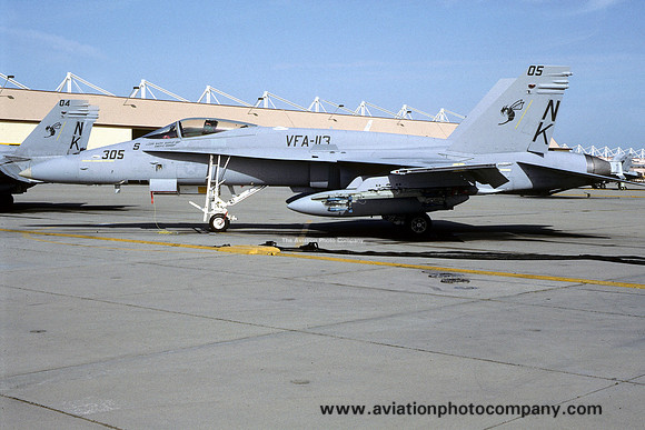US Navy VFA-113 McDonnell Douglas F/A-18C Hornet 164641/NK-305 (1992)