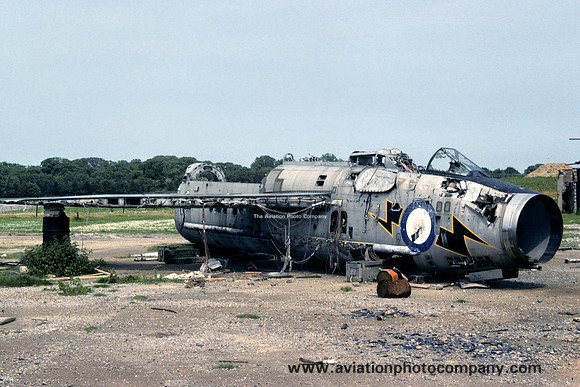 RAF English Electric Lightning F.3 XP752 dumped at RAF Coltishall (1979)