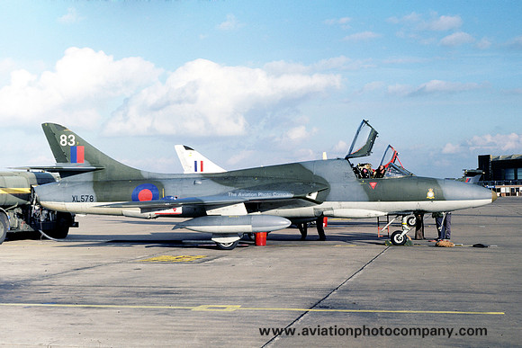 RAF 1 TWU Hawker Hunter T.7 XL578/83 (1979)
