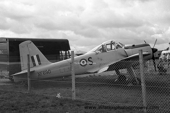 RAF Percival Provost T.1 XF690 at Biggin Hill (1969)