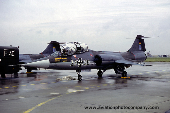 German Air Force WS10 Lockheed TF-104G Starfighter 27+20 (1981)