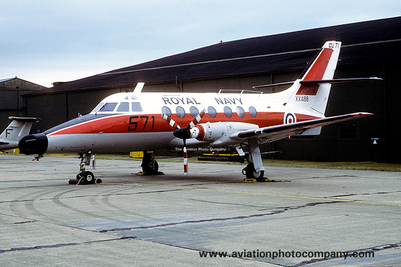 Royal Navy 750 Squadron Scottish Aviation Jetstream T.2 XX488/CU571 (1980)