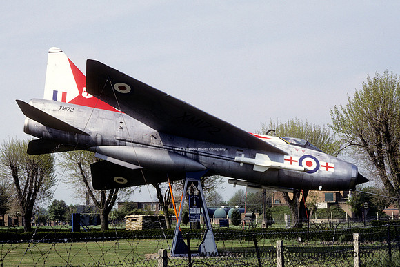 RAF 226 OCU English Electric Lightning F.1A XM172 displayed at RAF Coltishall (1980)